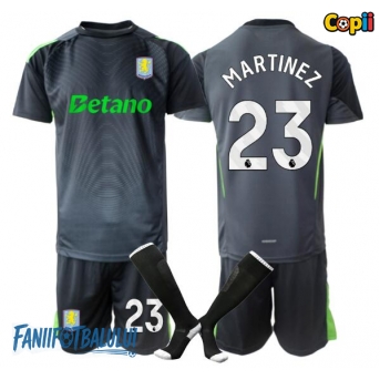Aston Villa Emiliano Martinez #23 Portarii Echipament de Fotbal Replică 2025-26 Copii Acasa (+ Șorturi)